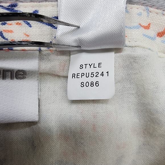 Vintage 90s Liz Claiborne Skirt Size 10 PETITE Linen A-Line Bow Office Preppy - Picture 6 of 9